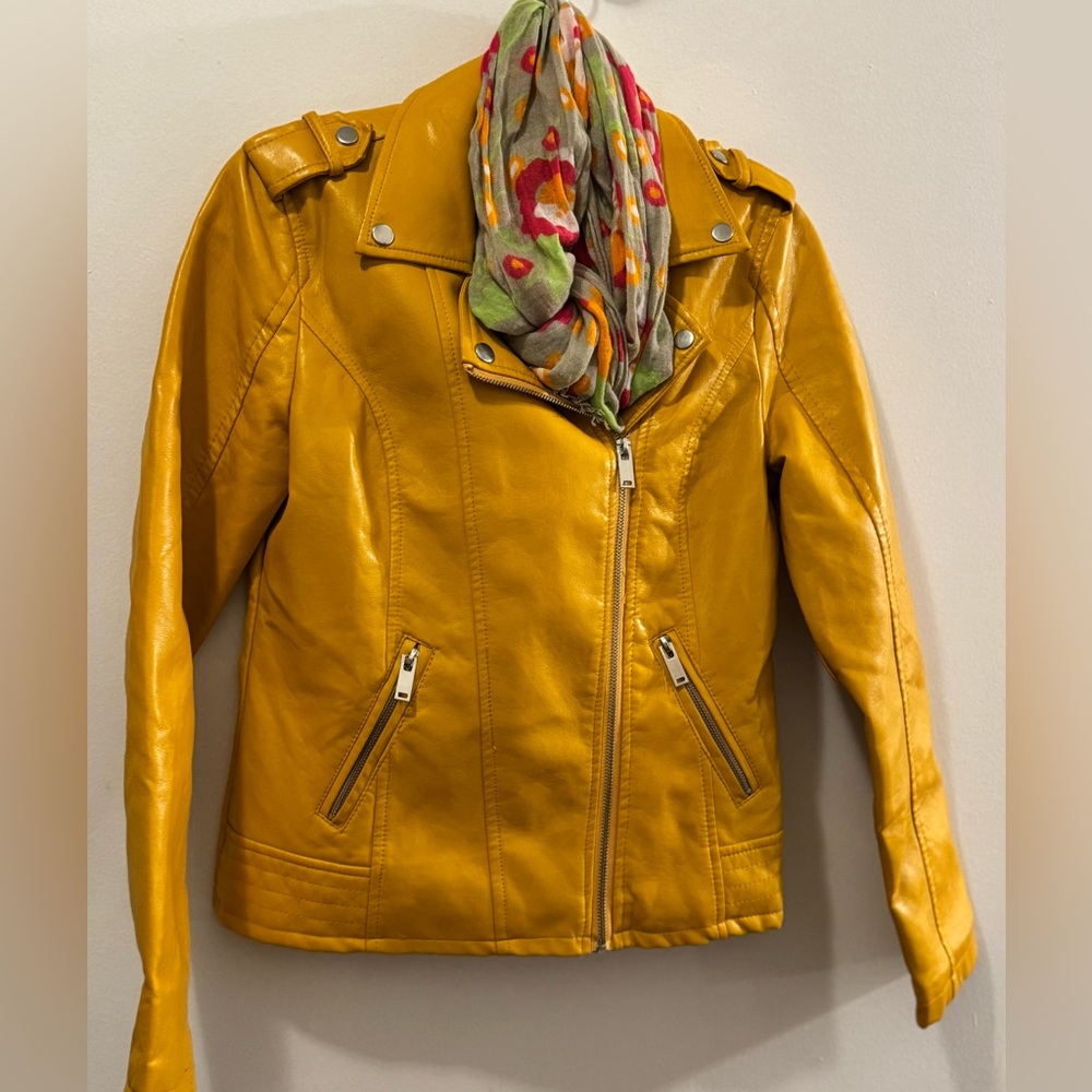 Yellow Leather Jacket